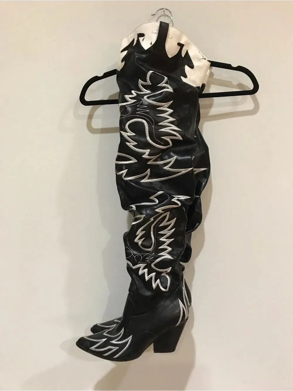 Western Thigh High Over The Knee Embroidered Boots (9)